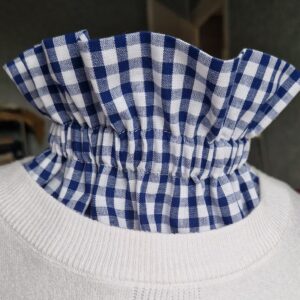 Faux col à volant | Vichy