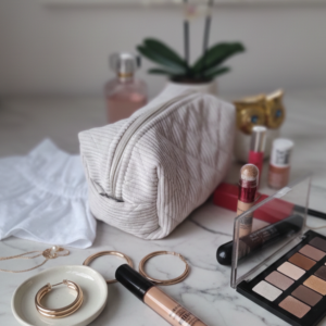 Trousse de toilette marguerite velours côtelé – vue 5