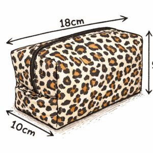Trousse de toilette motif léopard faite main – vue 5